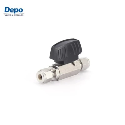 SS316 Yüksek Basınçlı Sıkıştırma Küresel Vana Altıgen Gövde 1500PSI